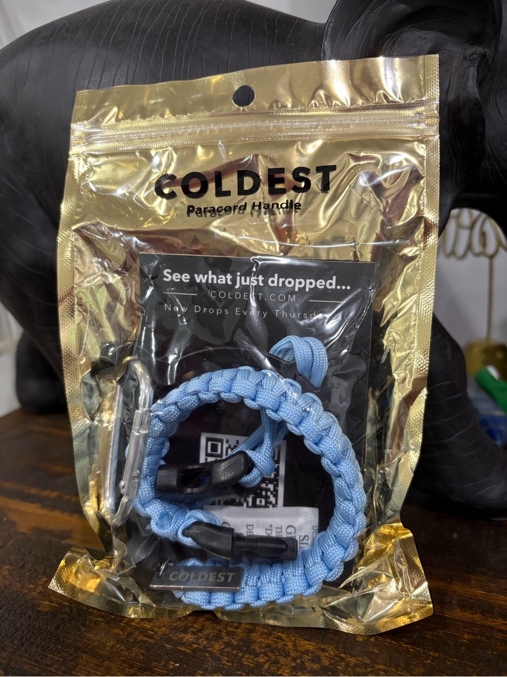 Coldest accessories includes Blue Mini Keychain, paracord and Silicone Boot Pack - Picture 3 of 6